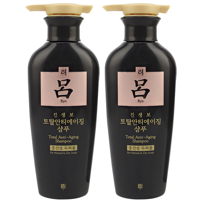 2件装|ryo吕 ryo黑吕莹韧滋养防脱固发洗发水 400ml*2 中干性发质