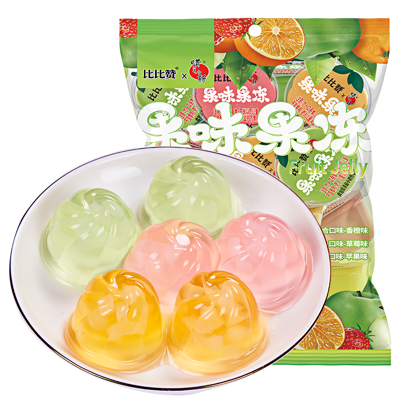 [满88减50元]欧贝拉果肉果冻400g零食小吃水果味布丁果冻儿童多口味嘴馋食休闲食品