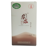 吉松岭 有机花生米 380g/盒 红皮花生 东北花生厂家直发