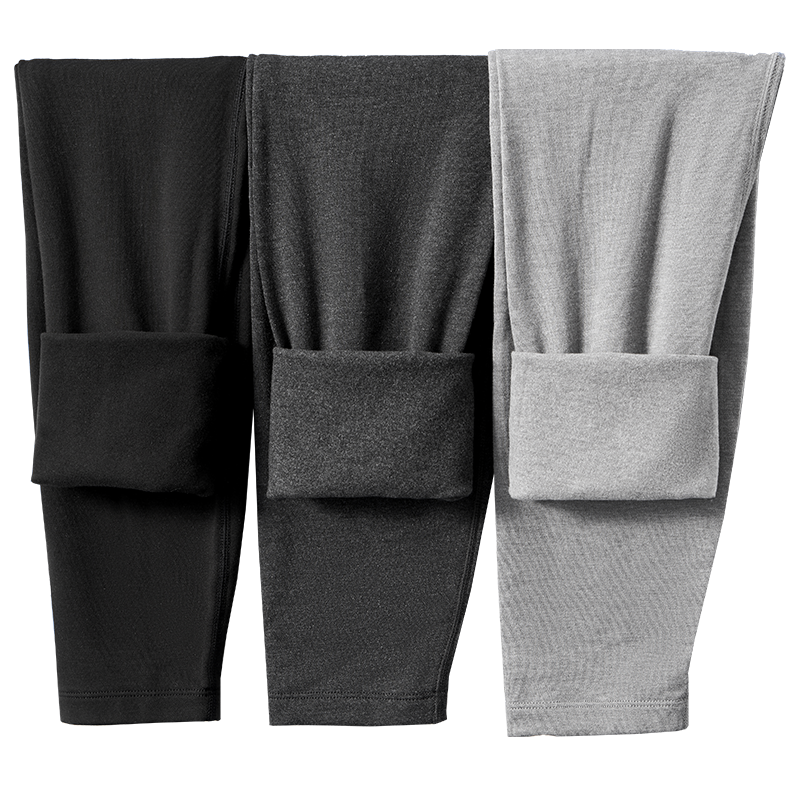 七匹狼蓄热1条秋冬季打底秋裤男羊毛棉裤男士保暖裤