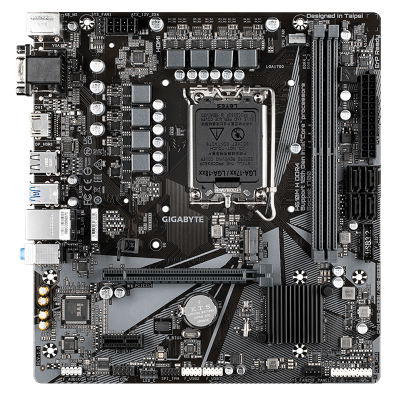 技嘉H610M H DDR4主板+12代英特尔7400 CPU+金士顿KVR 4800 16G主板套装