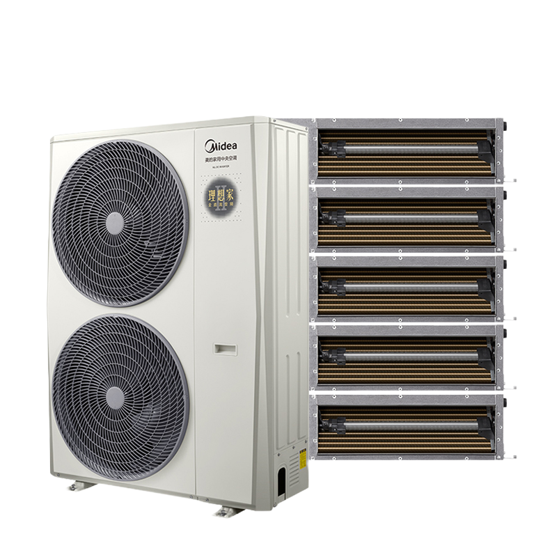 美的(Midea)智能 中央空调 多联机 理想家二代MDVH-V160W/N1-E01LX(E1)II 大5匹一拖五