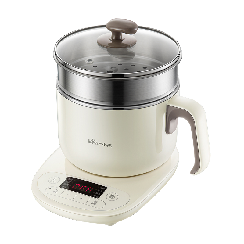 小熊(Bear)电煮锅小电锅电蒸锅电热锅煮面锅多功能料理锅宿舍小锅小火锅泡面DRG-C12C5
