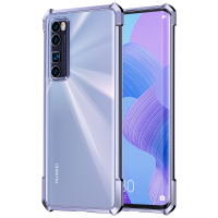 讯迪适用华为nova7pro手机壳镜头全包电镀壳nova7保护套气囊防摔5g男nova7se硅胶软壳透明女nowa新n7