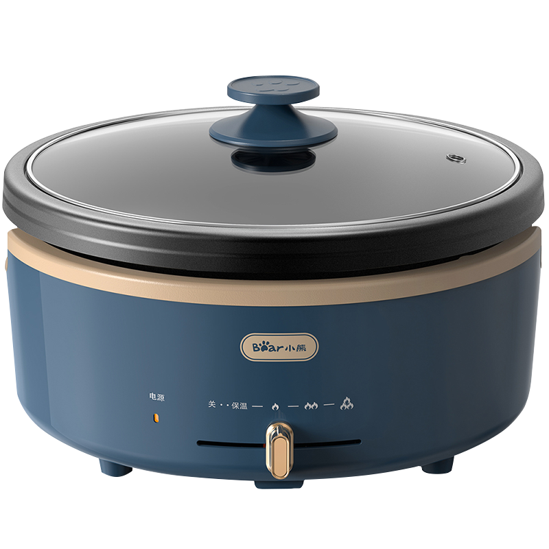 小熊(Bear)电火锅分体式电煮锅多功能电热锅宿舍锅4L电炒锅多用途锅DHG-P40F2