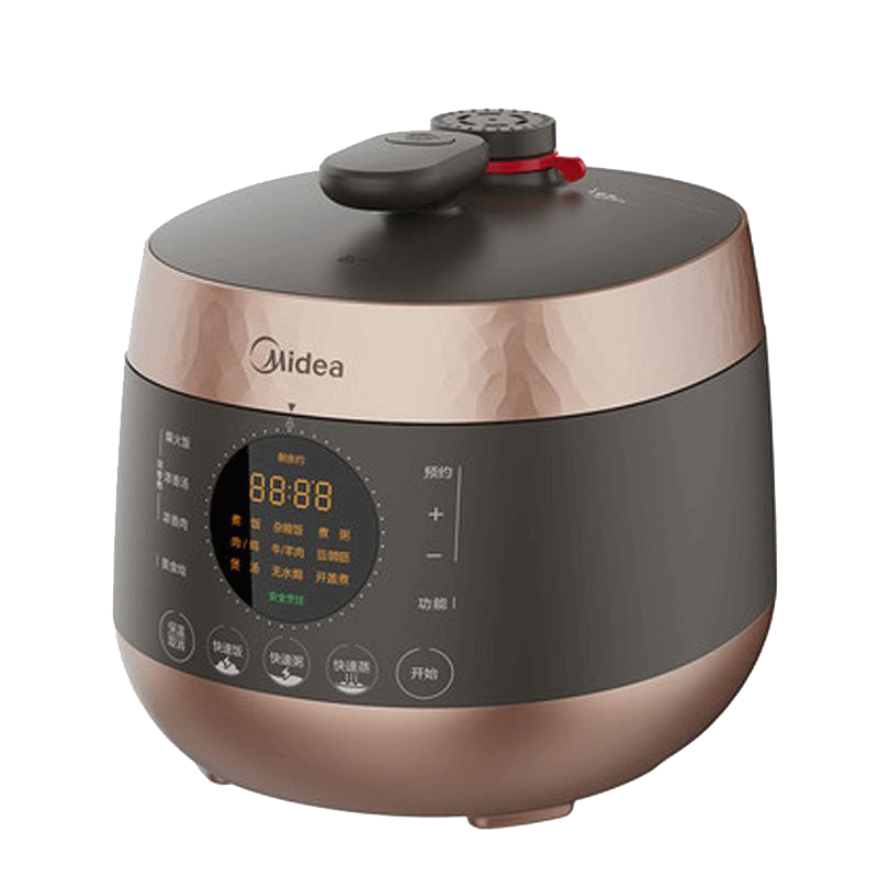 美的(Midea) 电压力锅MY-YL50E306 一锅双胆 上蒸下煮 家用多功能煮饭煲汤炖肉高压锅 4.8L大容量