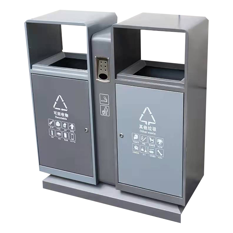 得力 HWLJT 户外垃圾桶、不锈钢垃圾桶、垃圾桶