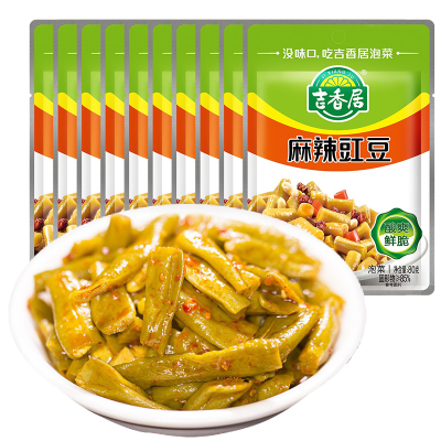 吉香居 麻辣豇豆80g/袋 榨菜下饭菜咸菜四川泡菜