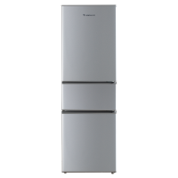 双鹿200升三门冰箱 四维匀冷 中门软冷冻 三门三温区 家用电冰箱BMM200S璀璨银