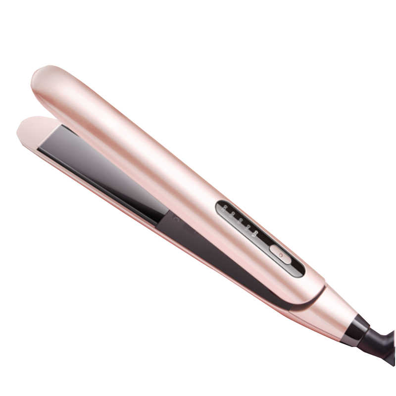 奥克斯(AUX)直发器 直卷两用 支持干湿两用 持久定型夹板蓬松拉直板美发器理发店熨板 玫瑰金