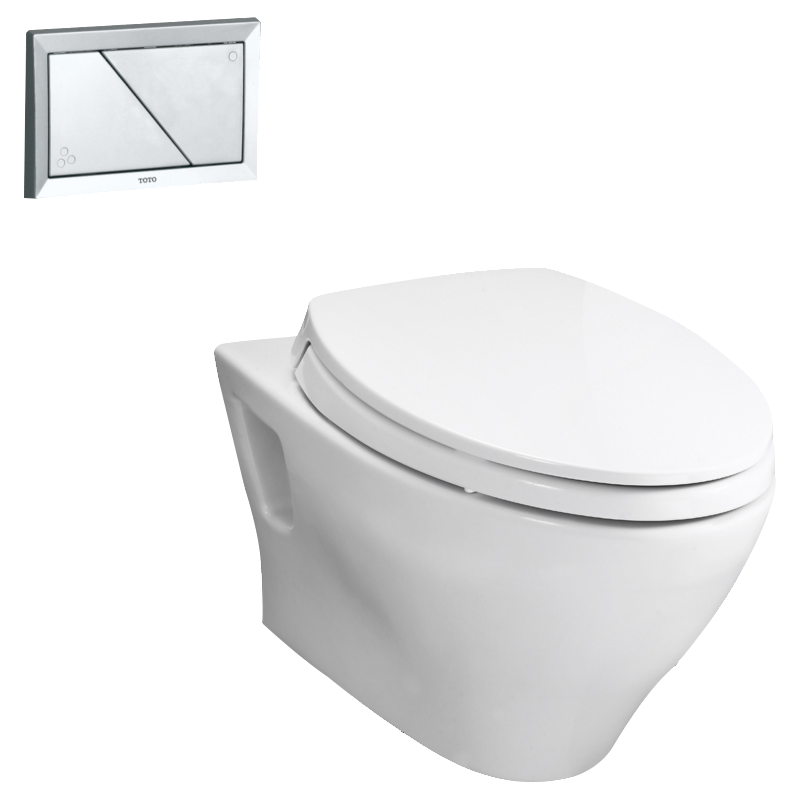 TOTO挂墙式马桶壁隐藏入墙式智能一体坐便器智能马桶卫洗丽组合CW941B+TCF3A460KCN/TCF7912ECS
