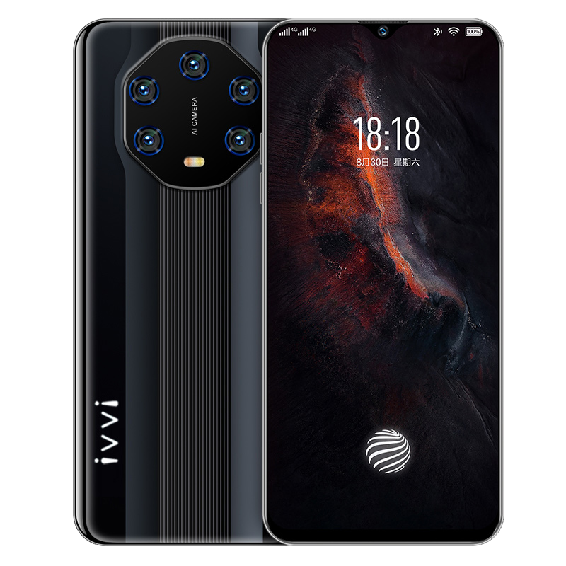 ivvi M50pro全面屏4GB+32GB 亮黑色大屏安卓智能千百元便宜全网通4g游戏手机备用学生价适用oppo小米vivo华为5g耳机