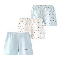 KIDS MAM&DAD[3条装]男童短裤夏纯棉 儿童竹节棉短裤热裤三分裤儿童裤子短裤夏