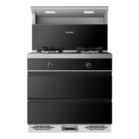 Haotaitai好太太集成灶一体家用消毒柜J903-75小户型款大吸力油烟机燃气灶套餐自动清洗下排式烟灶套装(液化气)