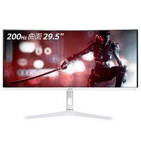 宏碁(acer)XZ306C X 29.5英寸准2K高清白色1500R曲面带鱼屏200Hz 1ms HDR400 内置音箱 升降旋转电竞显示器(DP+HDMI*3接口)