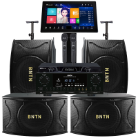 奔腾(BNTN)套装家庭影院 点歌机KTV音响套装 卡拉OK 专业会议音响 电视音响 舞台音响 12音箱一拖四点歌机