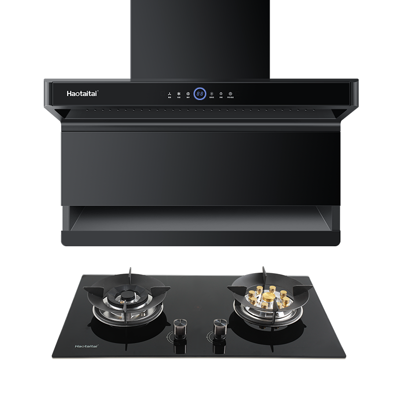 Haotaitai好太太油烟机燃气灶套装家用顶侧双吸7字机FJ1+2199猛火九头灶4.8kw烟灶套餐组合(液化气)