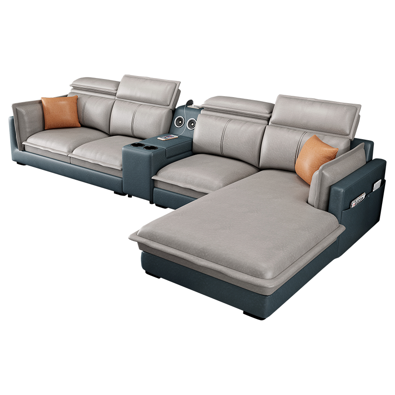 都市名门 简约现代布艺沙发小户型双人客厅贵妃沙发组合套装科技布网红款