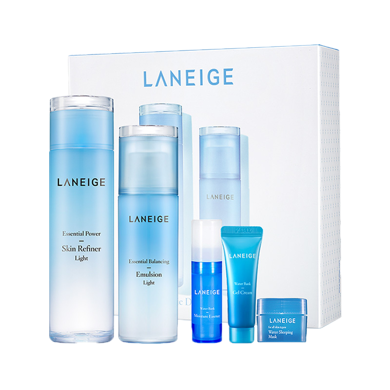 兰芝(Laneige)水库凝肌两件套(清爽型) 保湿补水滋润营养修护水乳滋润型套盒 面部护肤套装礼盒