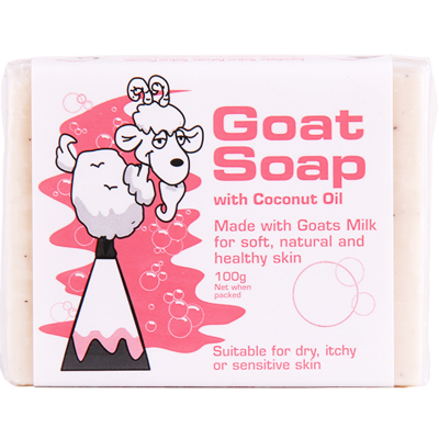 澳洲Goat Soap手工山羊奶皂 椰子味100g 1块装 Goatsoap羊奶滋润保湿手工皂洁面皂香皂肥皂澳大利亚进口