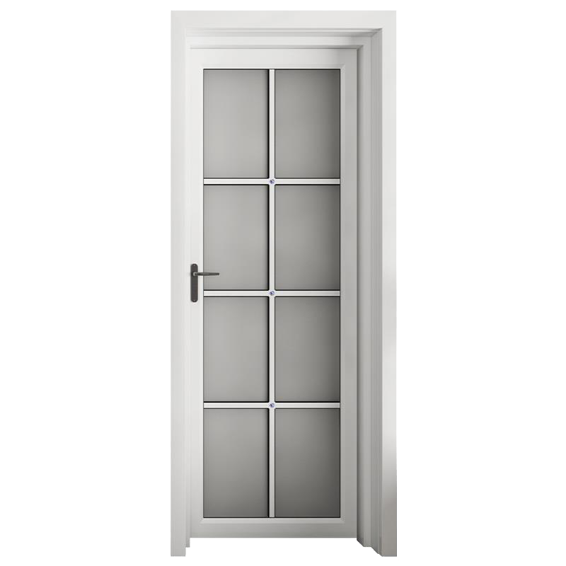 古达定制卫生间室内门定制新款厕所厨房浴室钛镁铝合金玻璃洗手间平开门