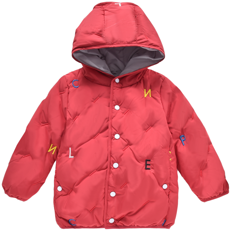 [2折价:79元]铅笔俱乐部童装小男孩中长款羽绒服冬季压印无缝锁绒新款洋气