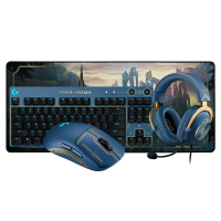 罗技(Logitech)海克斯英雄联盟联名定制GPW+gpro x有线耳机游戏鼠标耳机套装典藏礼盒键盘键鼠套装三件套