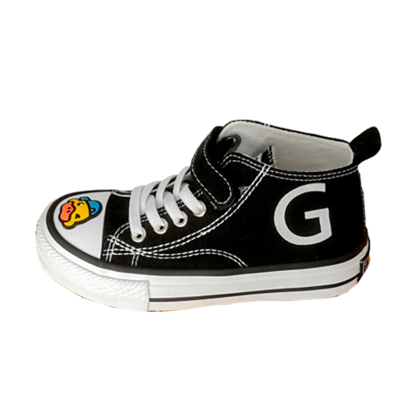 小黄鸭G.DUCK帆布鞋儿童高帮2022春季新款小学生潮布鞋百搭GDX022