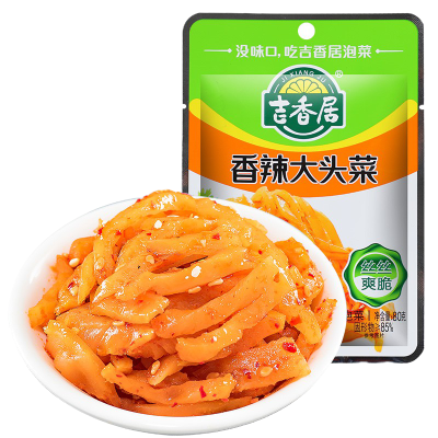 吉香居香辣大头菜80g*1榨菜下饭菜咸菜四川泡菜