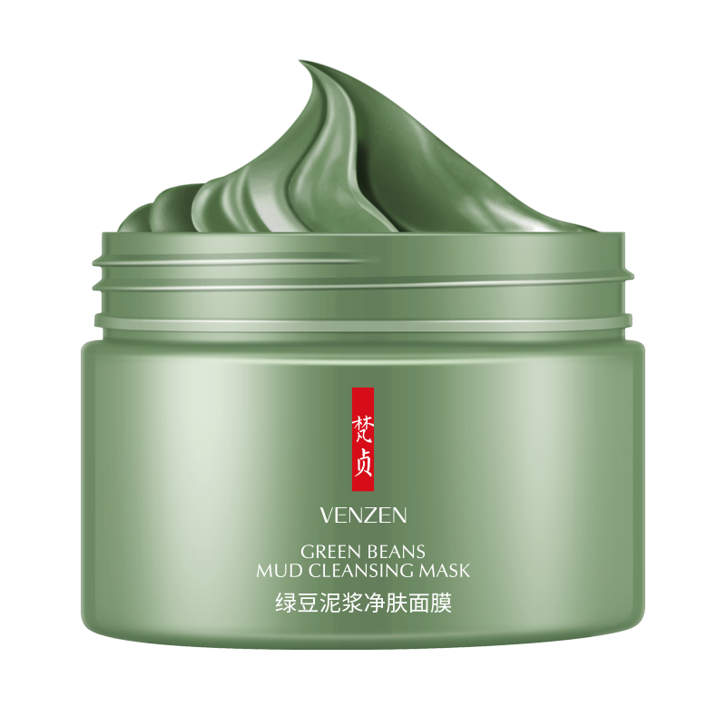 梵貞绿豆泥浆净肤面膜120g 清爽洁净保湿面膜收缩毛孔补水绿豆泥浆净肤 洁净