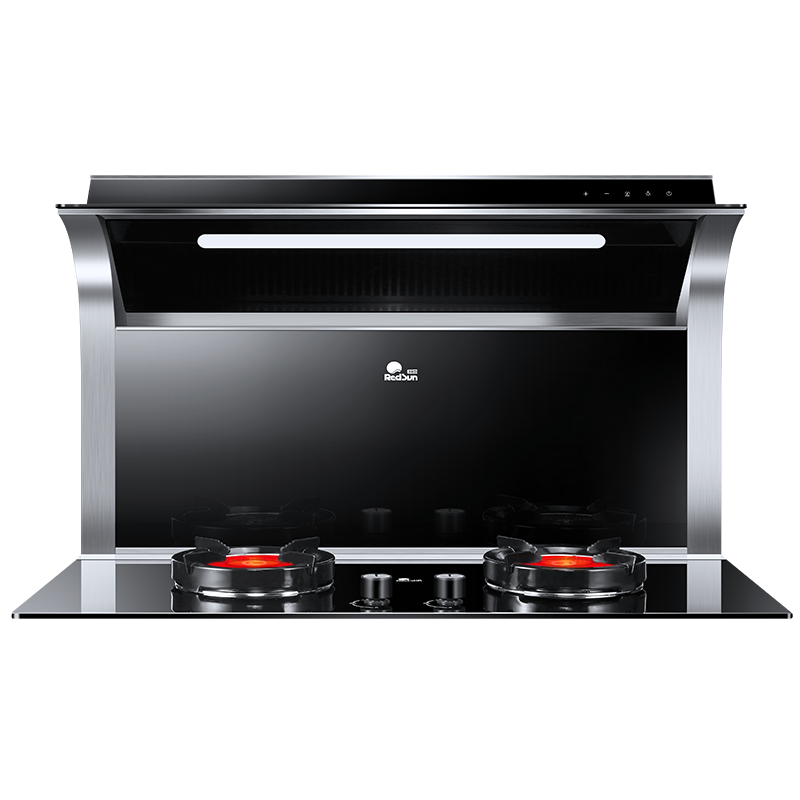 红日(Redsun) 分体式集成灶家用一体灶17立方大吸力红外线猛火燃气灶油烟机烟灶套装恒温暖菜架RSEC01(液化气)