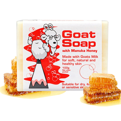 澳洲Goat Soap手工山羊奶皂 蜂蜜味 100g 1块装 Goatsoap羊奶滋润保湿手工洁面皂香皂肥皂澳大利亚进口