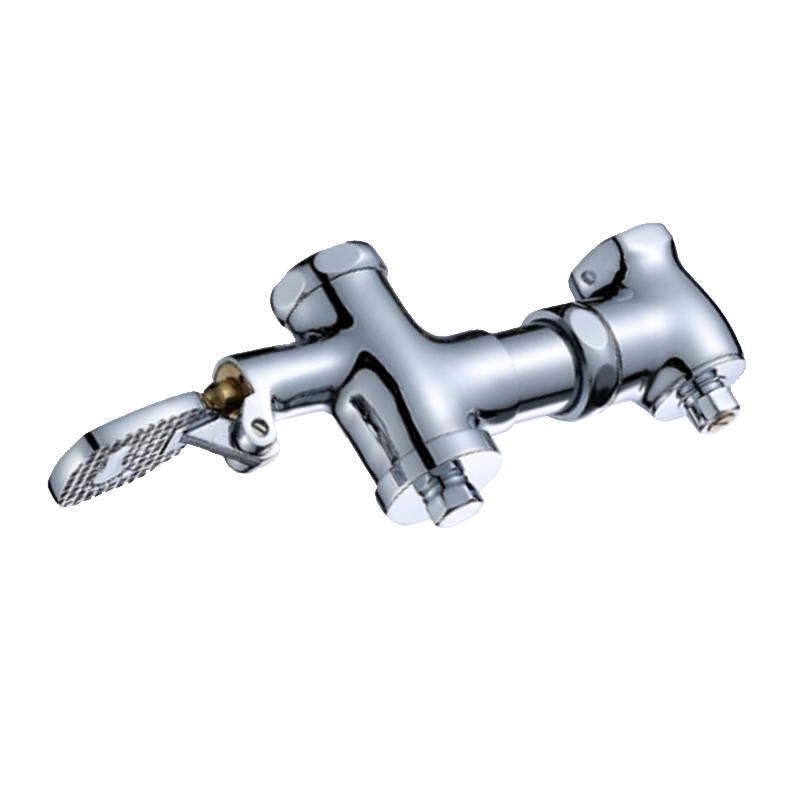 工霸 脚踩冲水阀 不锈钢脚踏式冲水阀 1个