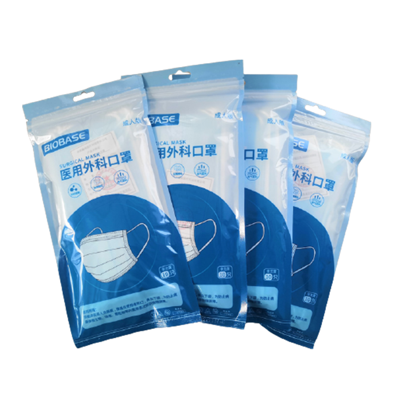 BIOBASE一次性医用外科口罩无菌挂耳式 10片/包 1000个/箱