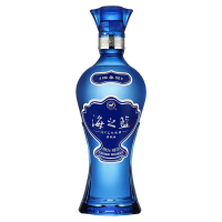 洋河(YangHe) 蓝色经典 海之蓝 52度 520ml 单瓶装 浓香型白酒 口感绵柔