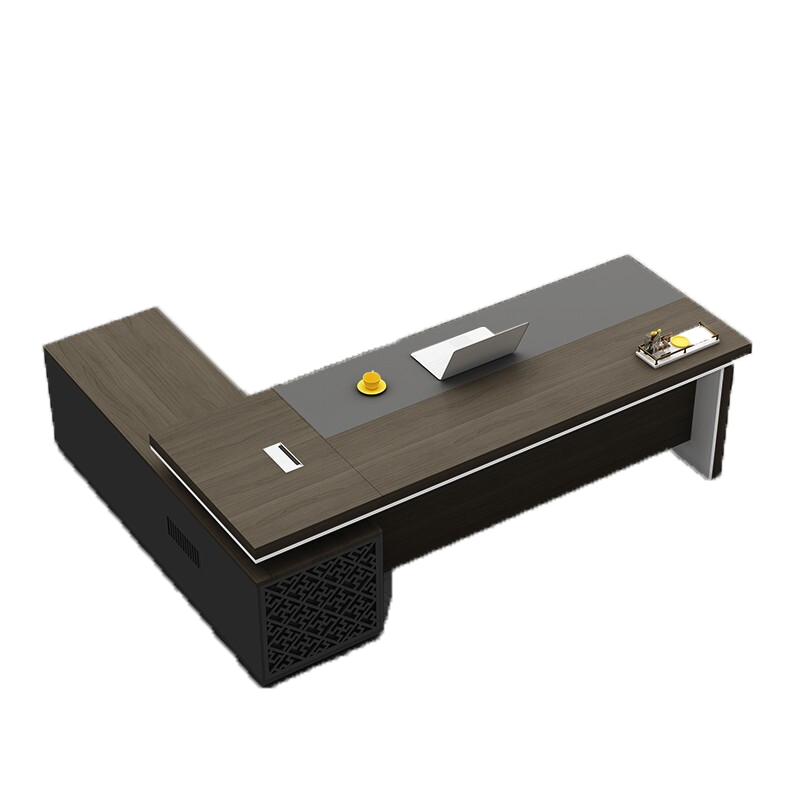 绵冠MIANGUAN老板桌新中式办公桌简约现代时尚主管桌板式大班台办经理桌