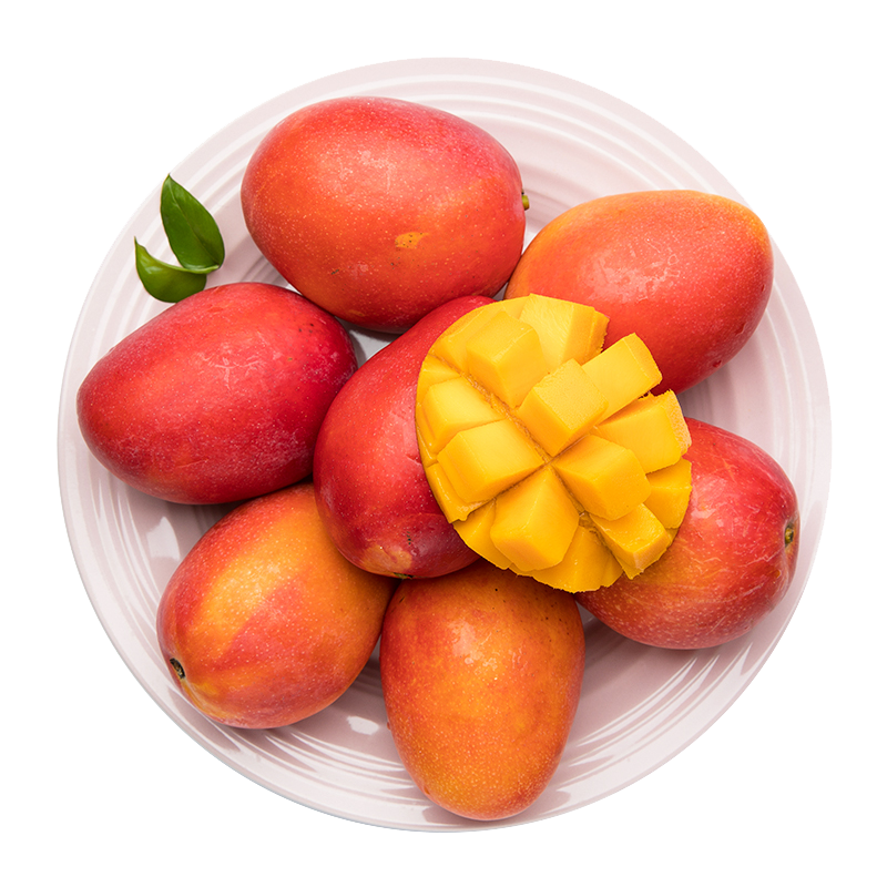 PAGODA百果园店 A级-树上熟贵妃芒5斤礼盒装 单果重100-250g 海南芒果热带水果