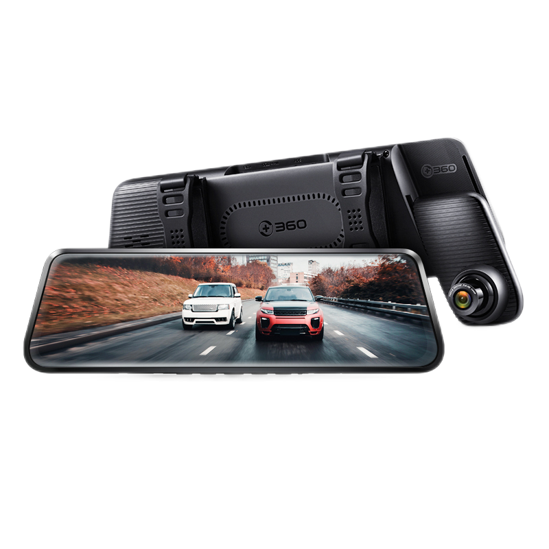 360行车记录仪M320Pro官标+64G卡套餐 高清2K夜视前后双录倒车影像全屏触摸屏流媒体后视镜停车监控