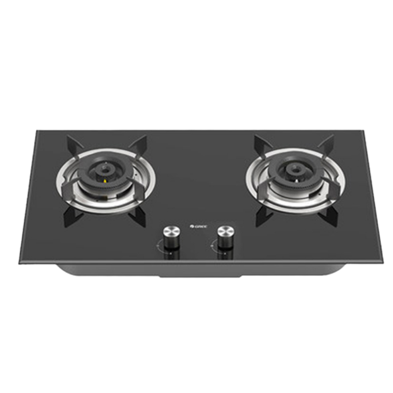 格力(GREE)燃气灶 JZY-QS03B 嵌入式大火力 双灶猛火(液化气灶) 防爆钢化玻璃面板 耐高温耐腐蚀 无极调火