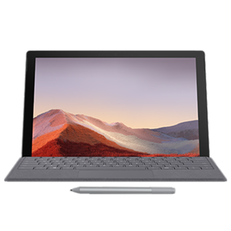 [原装灰色(键盘+笔)]微软(Microsoft)Surface Pro7+ 第11代英特尔酷睿i5 12.3英寸 二合一平板电脑 笔记本电脑 8G+128G 亮铂金