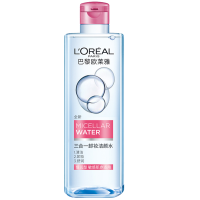 欧莱雅(L'OREAL)三合一卸妆洁颜水清爽型 400ml( 温和不刺激 倍感水润 敏感肌亦适用 卸妆液).