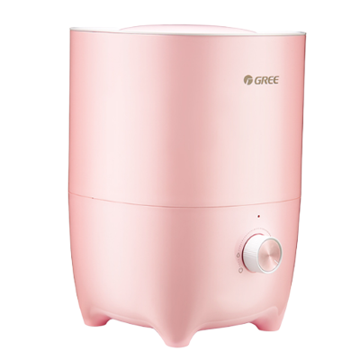 格力(GREE)加湿器SC-25X68 2.5L水箱 微米级水雾超声波 双防漏 低音迷你办公室卧室家用 樱花粉 浅粉色