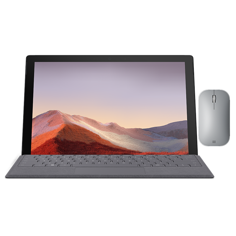 [原装灰色(键盘+鼠标)]微软(Microsoft)Surface Pro7+ 11代酷睿i5 8G+128G 亮铂金 12.3英寸 二合一平板电脑 笔记本电脑 Win11