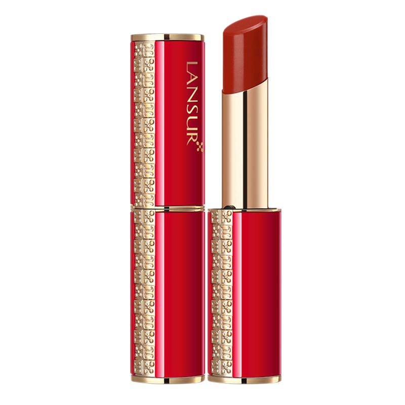 兰瑟真丝π水亮锁色唇膏 红管口红故宫学生款女法国美国小众品牌独角兽正品