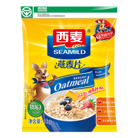 西麦纯燕麦片即食无蔗糖添加免煮早餐冲饮麦片营养早餐1000g袋装