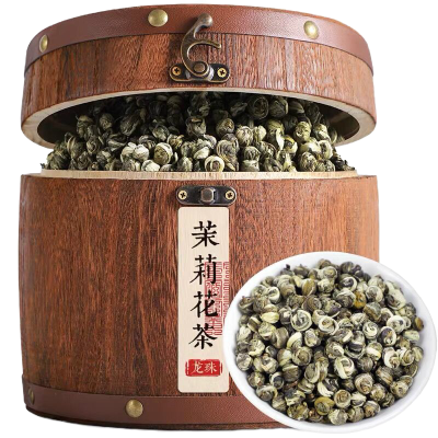福岗茉莉花茶飘雪2025新茶浓香型茉莉龙珠花茶绣球茶叶礼盒装500g