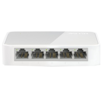 TP-LINK 5口百兆交换机 TL-SF1005+ 4口监控网络网线分线器 家用宿舍分 5口10/100M以太网交换机