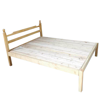 三圣 实木床现代原木色卧室现代简约单人床 1000*2000*800mm