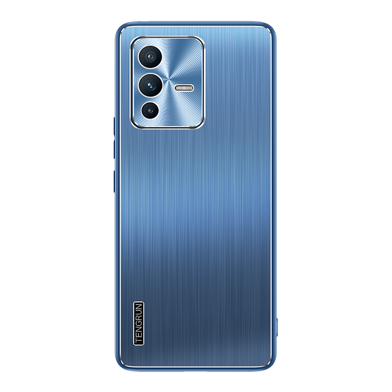 魅爱琳 VIVO S12手机壳 S12Pro保护套外壳 轻薄金属拉丝防摔 轻薄时尚软边 防指纹散热 炫酷 手机套