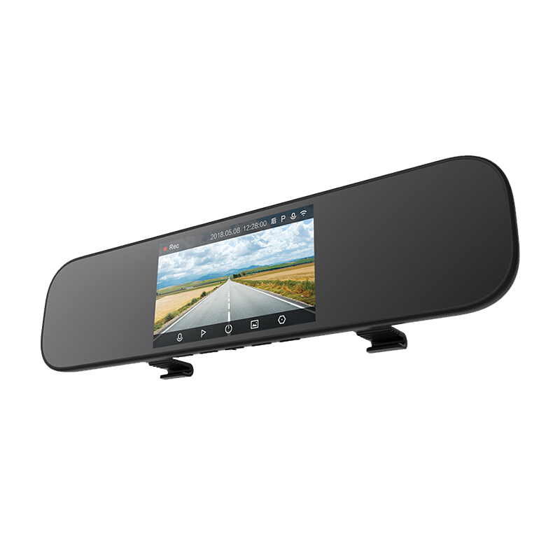 小米(MI)后视镜行车记录仪 高清全屏流媒体车载智能后视镜记录仪 语音控制停车监控